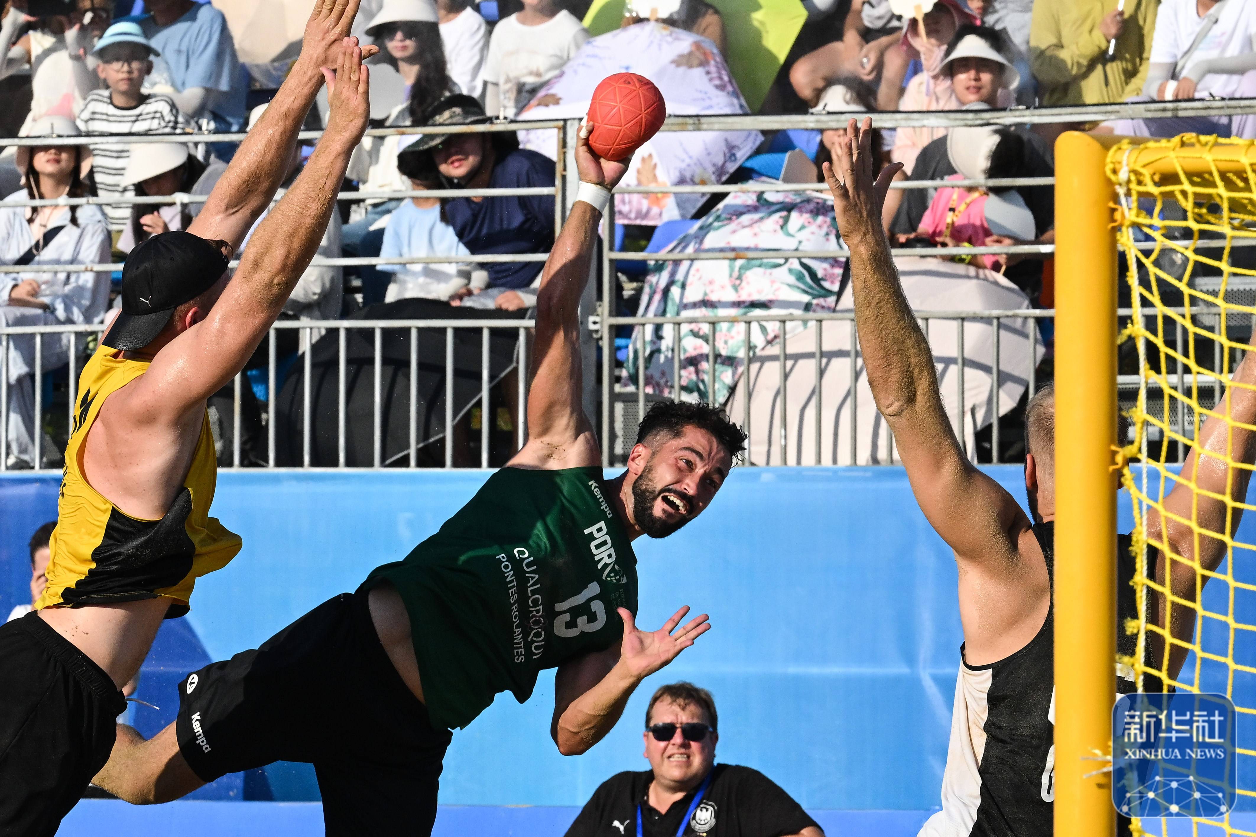 成都世运会｜沙滩手球男子决赛：德国队夺冠